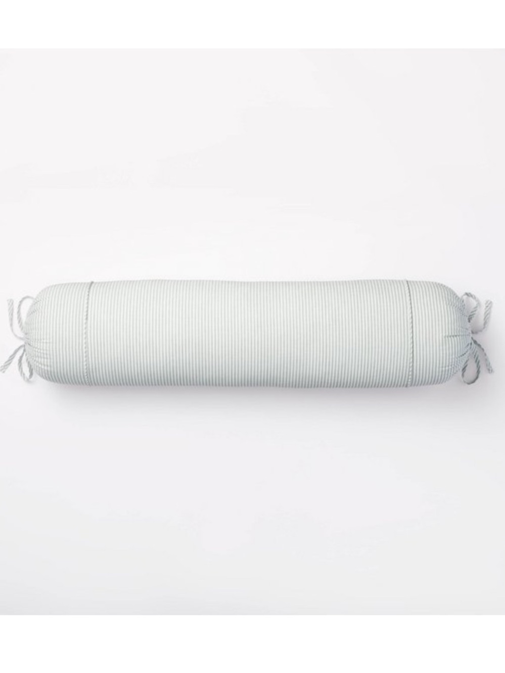 STUDIO MCGEE NWT Oversized Bolster Woven Striped with Piping Cylinder pillow
